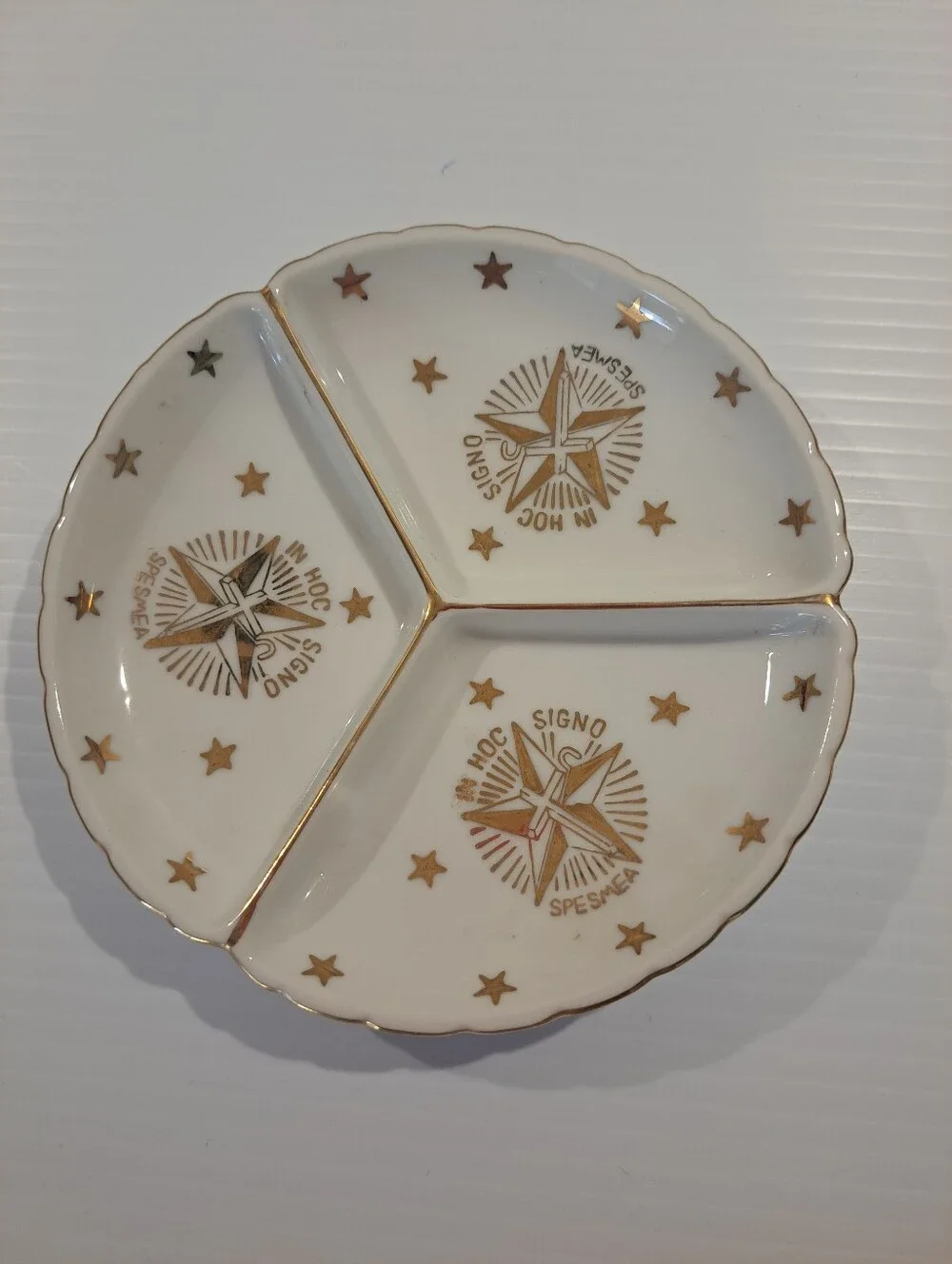 Masonic Order Of The White Shrine Divided Plate